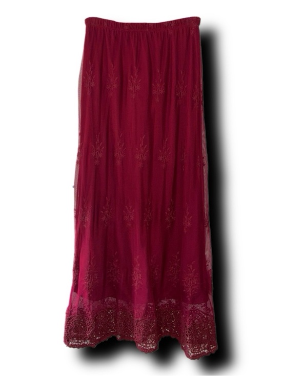 Antthony Dresses & Skirts - Y2K Style Lace & Crocheted Overlay Sheer Maxi Skirt Whimsigoth Alt Romantic Vibe